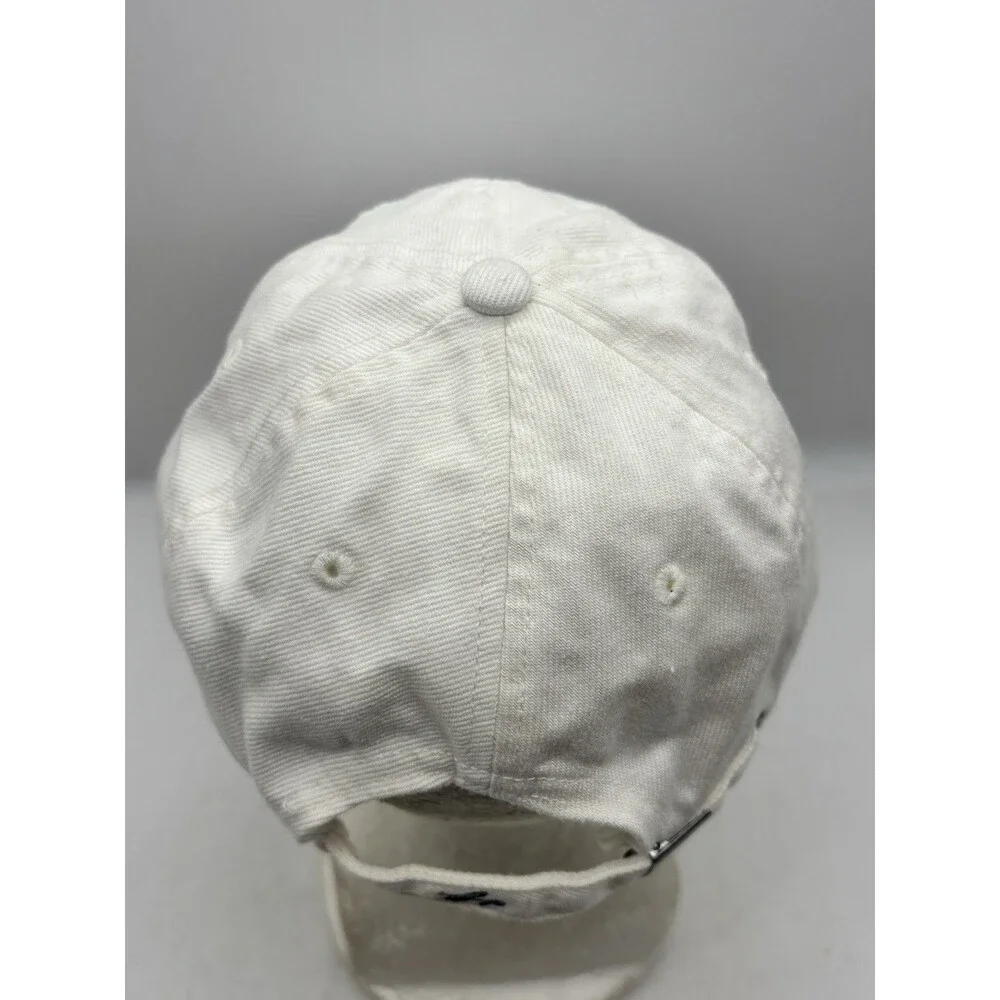 GAP Script Logo Strapback Hat White Embroidered US American Flag